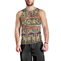 Maori Matariki Men Tank Top Yellow Galaxy Aesthetic Koru Art