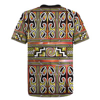 Maori Matariki Rugby Jersey Yellow Galaxy Aesthetic Koru Art