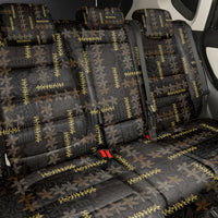 Hawaii Brown Plumeria Lei Black Back Car Seat Cover Frangipani Floral Heritage Art LT01 - Polynesian Pride