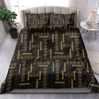 Hawaii Brown Plumeria Lei Black Bedding Set Frangipani Floral Heritage Art LT01 - Polynesian Pride