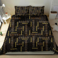Hawaii Brown Plumeria Lei Black Bedding Set Frangipani Floral Heritage Art LT01 - Polynesian Pride