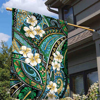 Polynesian Hibiscus Tropical Green Floral Garden Flag Tribal Pattern LT01 - Polynesian Pride