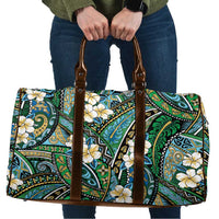 Polynesian Hibiscus Tropical Green Floral Travel Bag Tribal Pattern LT01 Green - Polynesian Pride