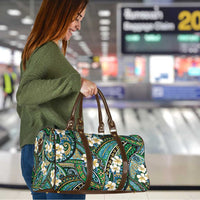 Polynesian Hibiscus Tropical Green Floral Travel Bag Tribal Pattern LT01 - Polynesian Pride