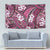 Polynesian Hibiscus Tropical Pink Floral Tapestry Tribal Pattern - Polynesian Pride
