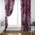 Polynesian Hibiscus Tropical Pink Floral Window Curtain Tribal Pattern - Polynesian Pride