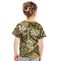 Polynesian Hibiscus Tropical Yellow Floral Kid T Shirt Tribal Pattern LT01 - Polynesian Pride