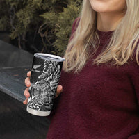New Zealand Silver Fern Rugby Tumbler Cup Aotearoa Kiwi Maori Black Version LT01 - Polynesian Pride