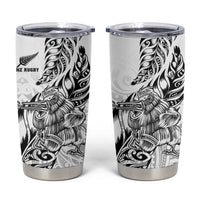 New Zealand Silver Fern Rugby Tumbler Cup Aotearoa Kiwi Maori White Version LT01 White - Polynesian Pride