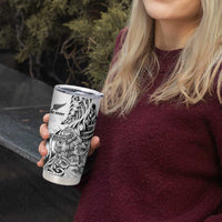 New Zealand Silver Fern Rugby Tumbler Cup Aotearoa Kiwi Maori White Version LT01 - Polynesian Pride
