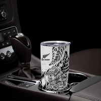 New Zealand Silver Fern Rugby Tumbler Cup Aotearoa Kiwi Maori White Version LT01 - Polynesian Pride