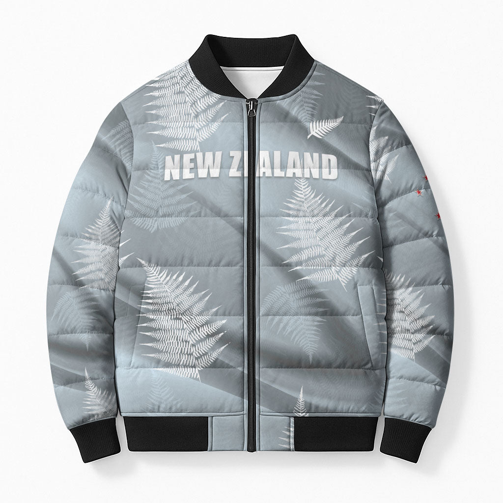 Custom Rugby New Zealand 2026 Bomber Puffer Jacket The Fern Go Champions
