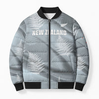 Custom Rugby New Zealand 2026 Bomber Puffer Jacket The Fern Go Champions