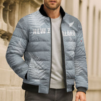 Custom Rugby New Zealand 2026 Bomber Puffer Jacket The Fern Go Champions