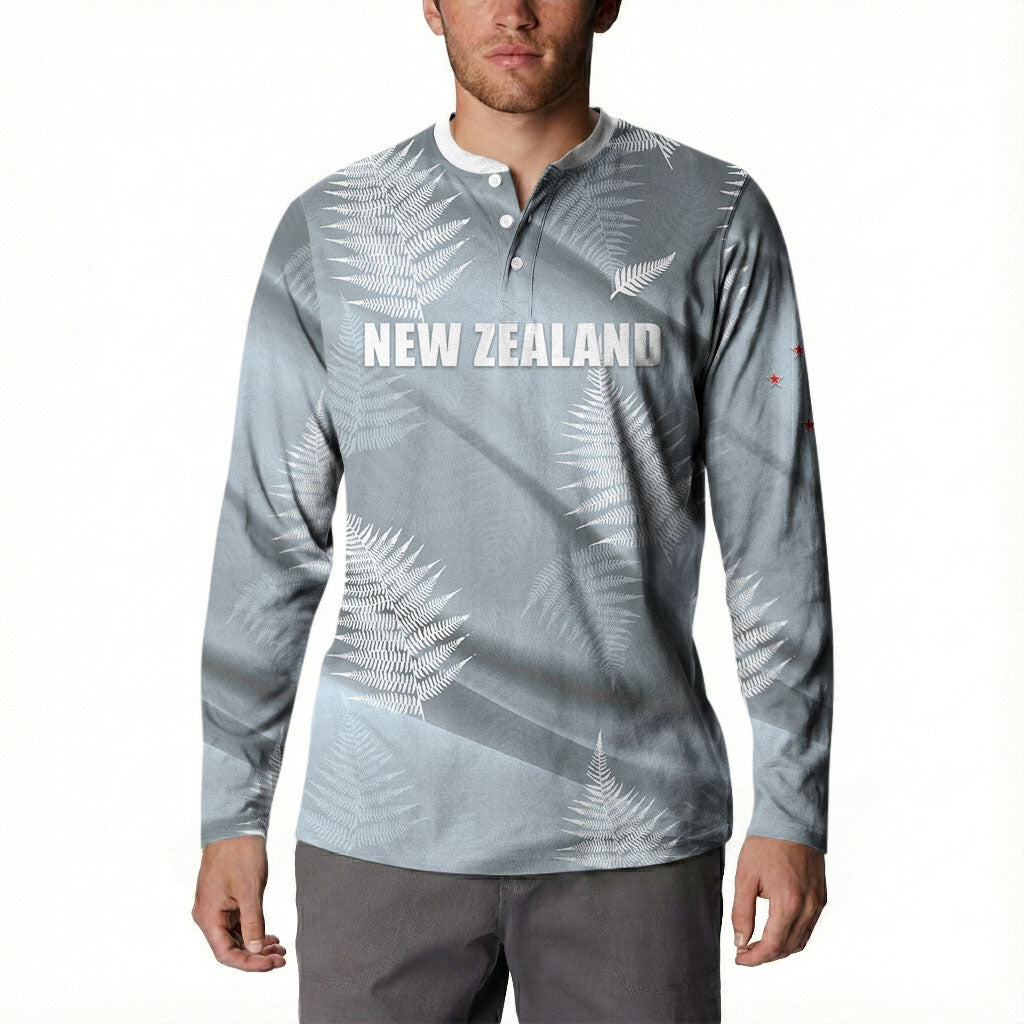 Custom Rugby New Zealand 2026 Button Sweatshirt The Fern Go Champions