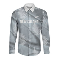 Custom Rugby New Zealand 2026 Long Sleeve Button Shirt The Fern Go Champions