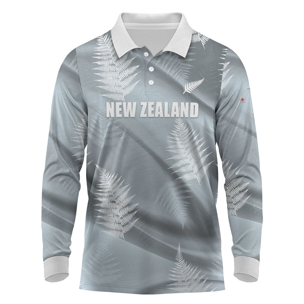 Custom Rugby New Zealand 2026 Long Sleeve Polo Shirt The Fern Go Champions
