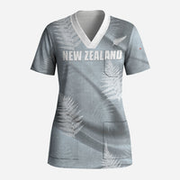 Custom Rugby New Zealand 2026 Scrub Top The Fern Go Champions