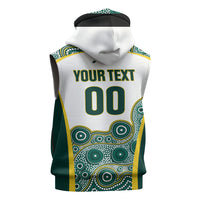 Custom Rugby Australia 2026 Sleeveless Hoodie Wallabies Go Champions