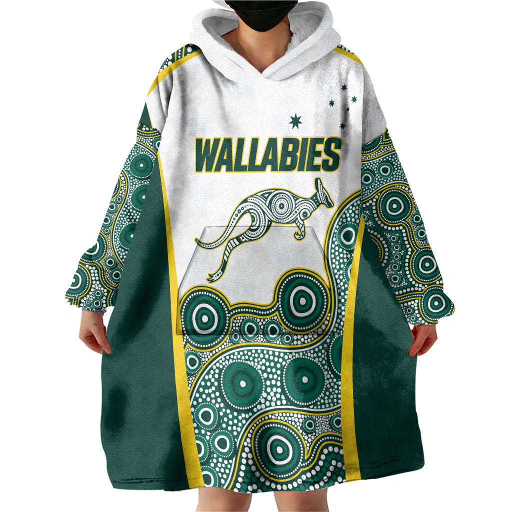 Custom Rugby Australia 2026 Wearable Blanket Hoodie Wallabies Go Champions