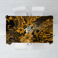 Hawaii Ukulele Tablecloth Polynesian Pattern Gold Version LT01 Gold - Polynesian Pride