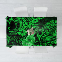 Hawaii Ukulele Tablecloth Polynesian Pattern Green Version LT01 Green - Polynesian Pride