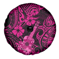 Hawaii Ukulele Spare Tire Cover Polynesian Pattern Pink Version LT01 - Polynesian Pride