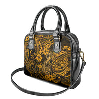 Hawaii Fish Hook Shoulder Handbag Polynesian Pattern Gold Version LT01 - Polynesian Pride