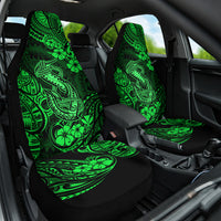 Hawaii Fish Hook Car Seat Cover Polynesian Pattern Green Version LT01 One Size Green - Polynesian Pride