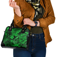 Hawaii Fish Hook Shoulder Handbag Polynesian Pattern Green Version LT01 - Polynesian Pride