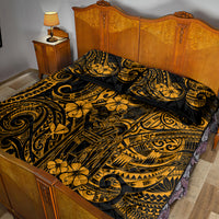 Hawaii King Kamehameha Quilt Bed Set Polynesian Pattern Gold Version LT01 - Polynesian Pride
