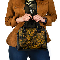 Hawaii King Kamehameha Shoulder Handbag Polynesian Pattern Gold Version LT01 - Polynesian Pride