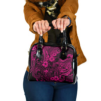 Hawaii King Kamehameha Shoulder Handbag Polynesian Pattern Pink Version LT01 One Size Pink - Polynesian Pride
