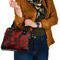 Hawaii King Kamehameha Shoulder Handbag Polynesian Pattern Red Version LT01 - Polynesian Pride