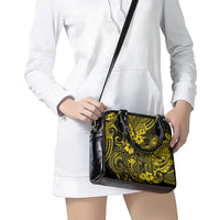 Hawaii King Kamehameha Shoulder Handbag Polynesian Pattern Yellow Version LT01 - Polynesian Pride