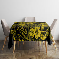 Hawaii King Kamehameha Tablecloth Polynesian Pattern Yellow Version LT01 - Polynesian Pride