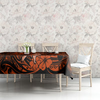 Hawaii Hula Girl Tablecloth Polynesian Pattern Orange Version LT01 - Polynesian Pride