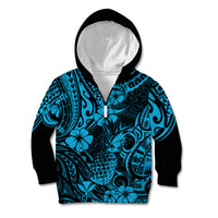 Hawaii Pineapple Kid Hoodie Polynesian Pattern Sky Blue Version LT01 - Polynesian Pride