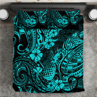Hawaii Pineapple Bedding Set Polynesian Pattern Turquoise Version LT01 Turquoise - Polynesian Pride