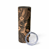 Hawaii Pineapple Skinny Tumbler Polynesian Pattern Yellow Version