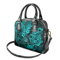 Hawaii Shaka Sign Shoulder Handbag Polynesian Pattern Turquoise Version LT01 - Polynesian Pride