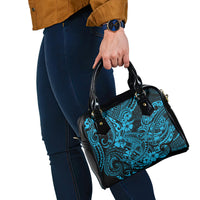 Hawaii Shark Shoulder Handbag Polynesian Pattern Sky Blue Version LT01 - Polynesian Pride