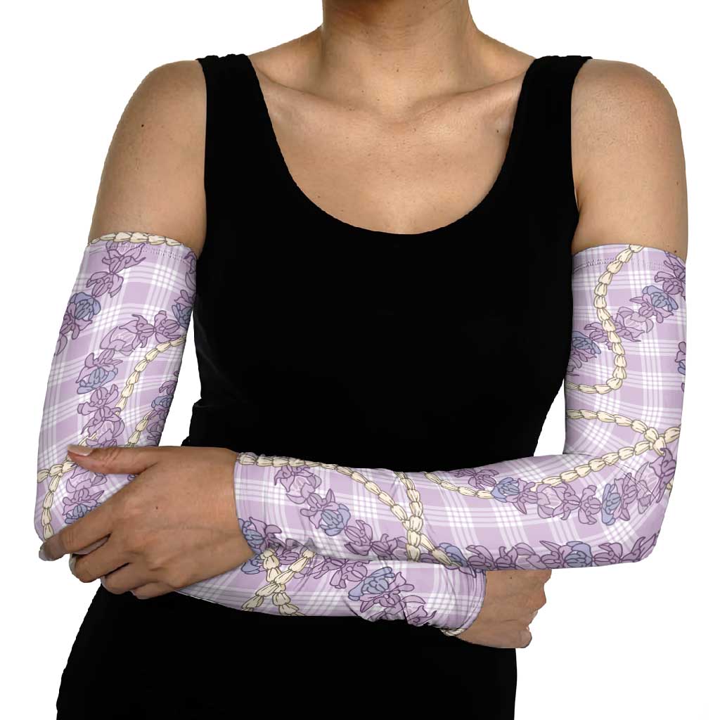 Pua Kalaunu Lei Arm Sleeves Palaka Pattern
