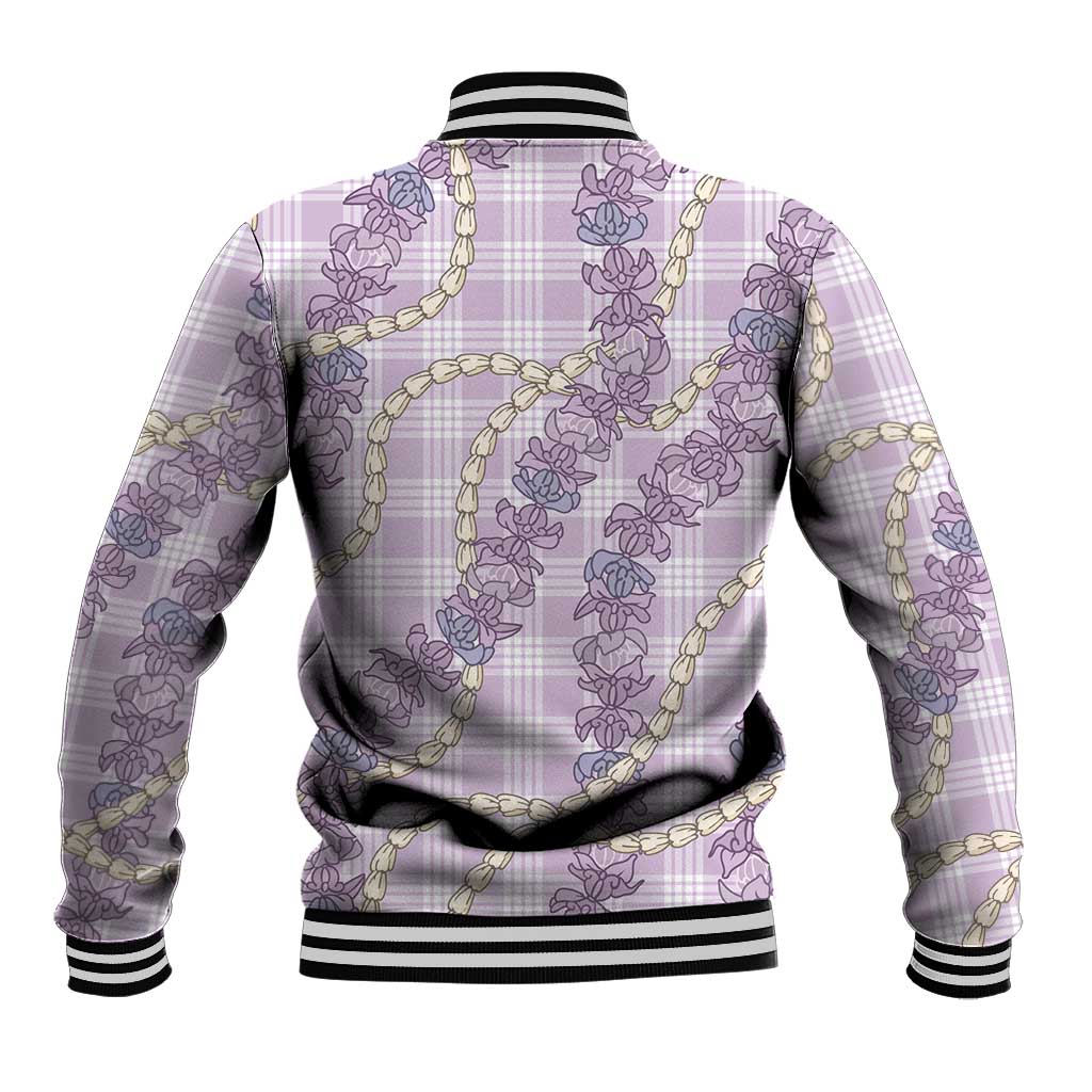 Pua Kalaunu Lei Baseball Jacket Palaka Pattern
