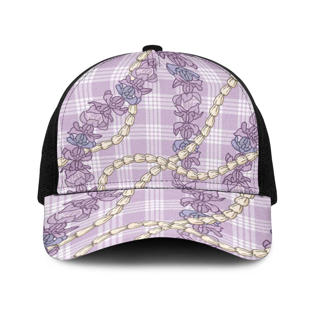 Pua Kalaunu Lei Baseball Net Cap Palaka Pattern