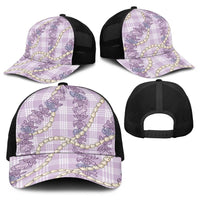 Pua Kalaunu Lei Baseball Net Cap Palaka Pattern