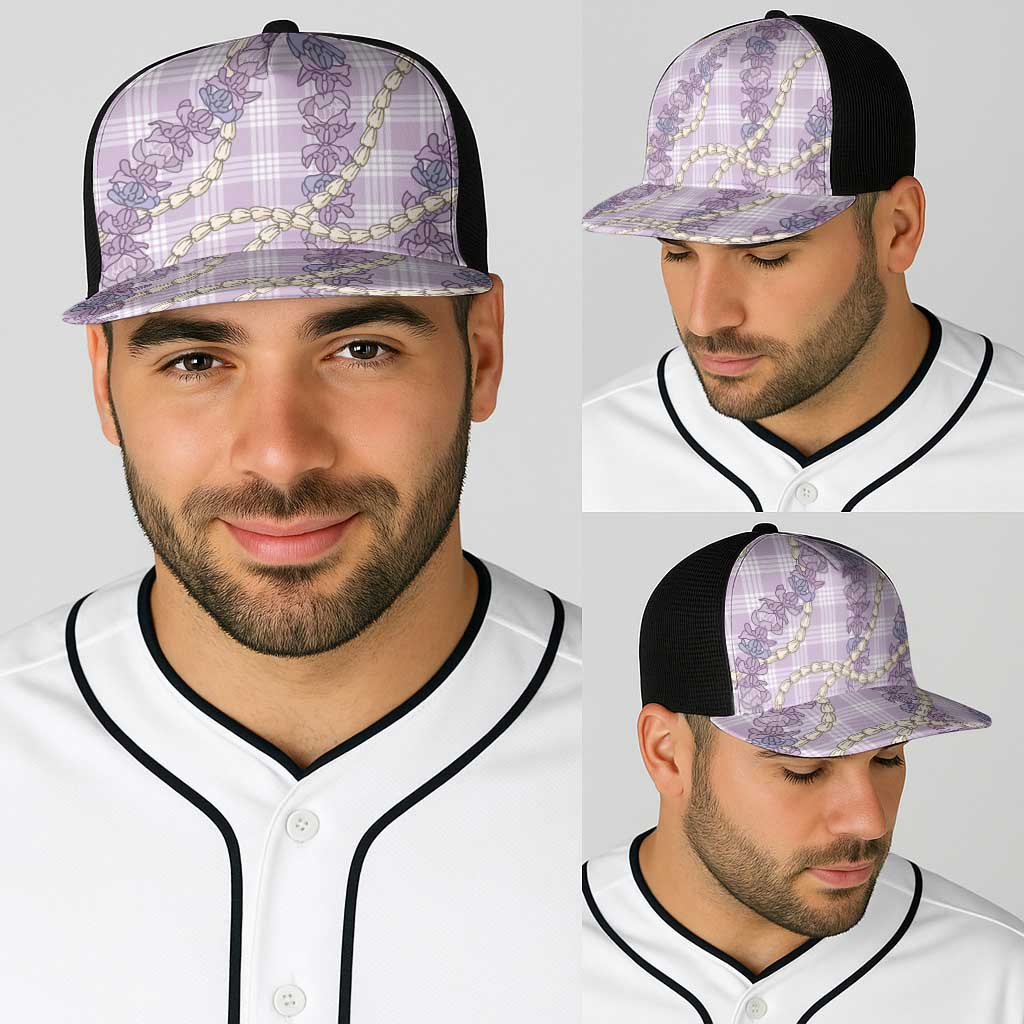 Pua Kalaunu Lei Baseball Net Cap Palaka Pattern