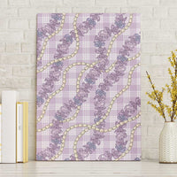 Pua Kalaunu Lei Canvas Wall Art Palaka Pattern
