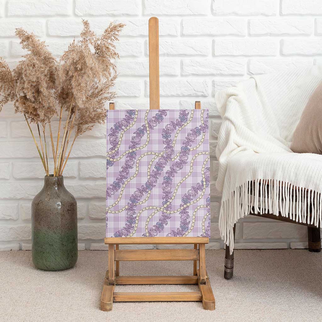 Pua Kalaunu Lei Canvas Wall Art Palaka Pattern