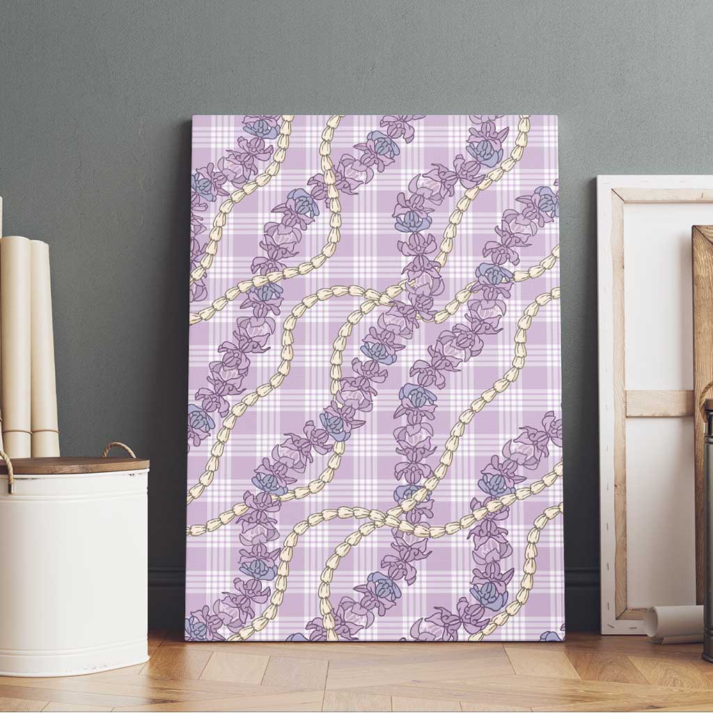 Pua Kalaunu Lei Canvas Wall Art Palaka Pattern